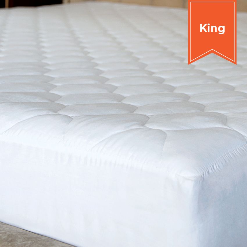REGULAR MATTRESS PAD FITTED / KING / 78 X 80 X 15