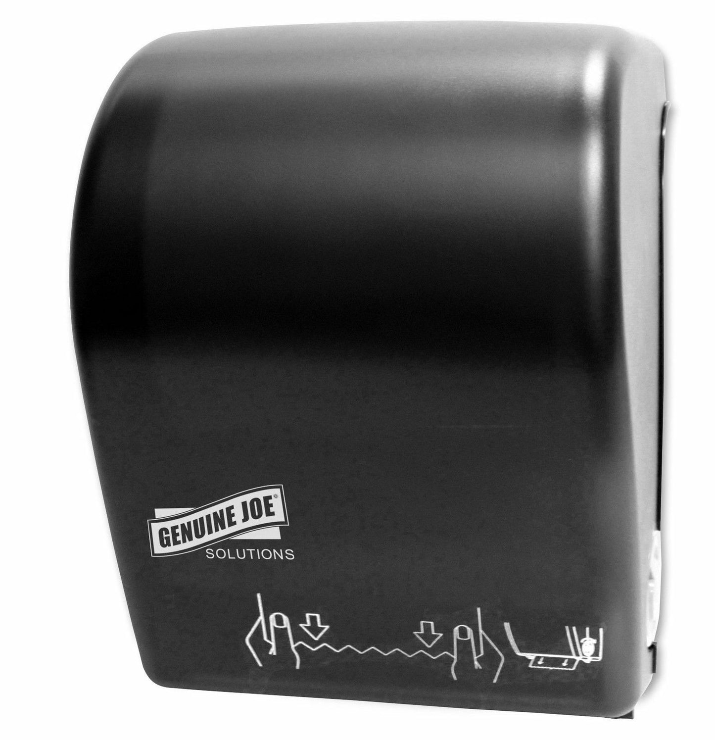 GENUINE JOE SOLUTIONS, GJO99706, TOUCHLESS HARDWOUND TOWEL DISPENSER, 1 CARTON, BLACK