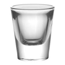 1 OZ SHOT GLASS / THICK BASE / BARCONIC [CASE]
