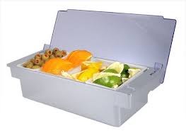 4 PINT CONDIMENT HOLDER / FRUIT TRAYS / WITH ICE