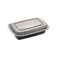 48 OZ RECTANGULAR MICROWAVEABLE CONTAINER WITH
