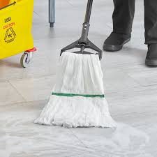 32 OZ. WHITE DISPOSABLE MICROFIBER MOP HEAD WITH 1"