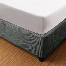 FITTED BOX SPRING WRAP / QUEEN / CHARCOAL GREY / 60 X 80 X