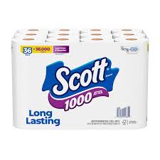 BATH TISSUE / STANDARD ROLL / 1-PLY / 4 X 3.2 / 1,000 SHEET