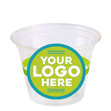 LOGO / 9 OZ PET SQUAT COLD CUP / 2 COLOR (1,000/CS)