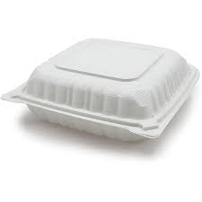 9 X 9 / 1 CMPMT / WHITE FOAM HINGED TRAY (150/CS)