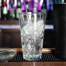 16 OZ DIAMOND MIXING GLASS /  DIAMOND PATTERN (EACH)