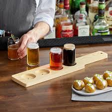 NATURAL WOOD BEER SAMPLER PADDLE