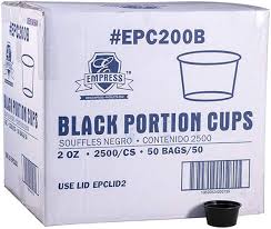 2 OZ PORTION CUP / EMPRESS / B LACK (50/50/2500)