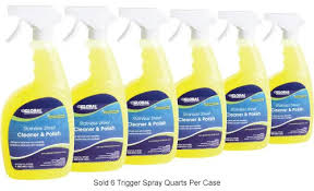 STAINLESS STEEL CLEANER & POLI SH / 32 OZ BOTTLE (6/CS)