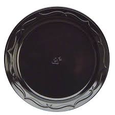 GENPAK SILHOUETTE 6" BLACK PLATE HI-IMPACT POLYSTYRENE |