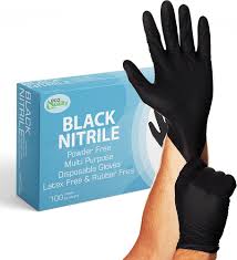 ECO NITRILE GLOVES / BLACK / LARGE / 100 PER BOX [EACH]