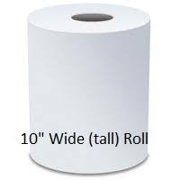 WHITE HARDWOUND TOWEL / 10" X 800' (6/CS) [WTOW]