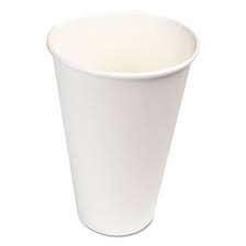 16 OZ PAPER HOT CUP / WHITE (2 0/50/1,000) (BHC)