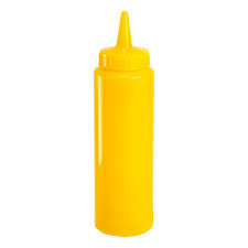 SQUEEZE BOTTLE (YELLOW 8 OZ)