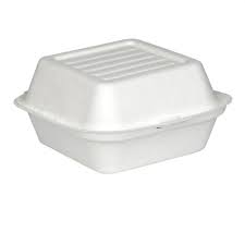 ECO-HINGE 6 X 6 / WHITE / MFPP 1 COMPARTMENT / 250 P/C (CASE)