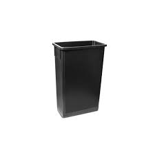 SLIM JIM TRASH CAN / BLACK / 23 GALLON / SPACE SAVER (EACH)