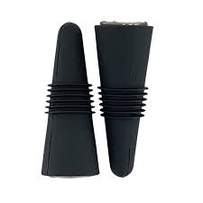 CONE WINE STOPPER- BLACK (PACK OF 2)