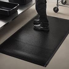 ES ROBBINS 184543 FEEL GOOD 35" X 60" BLACK GREASE-PROOF