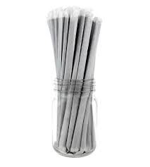 PAPER STRAWS WRAPPED / BLACK / BARCONIC BIODEGRADABLE 7 3/4"