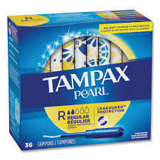 TAMPAX PEARL TAMPONS / REGULAR / 36 PER BOX / 12 BOX/CS (CASE