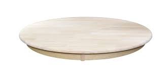 30" ROUND WOOD TABLE TOP / SANDED, ROUNDED, AND DIE