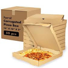 16 X 16 CORRUGATED KRAFT PIZZA BOX (50/CS)