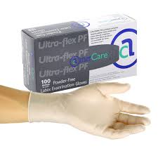 LATEX GLOVE / PF / EXTRA LARGE / NATURAL / 100 PER BOX