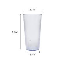 20 OZ CLEAR STACKABLE PEBBLED TUMBLERS -12PK