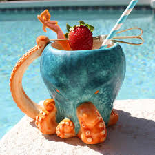 BARCONIC TIKI DRINKWARE - OCTOPUS - 15 OZ (EACH)
