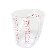 PLASTIC JIGGER / ANGLED / 3 OZ (EACH)