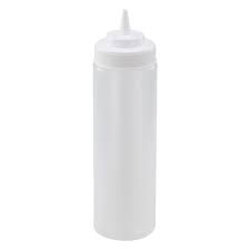 SQUEEZE BOTTLES / CLEAR / 24 OZ (6/PACK)