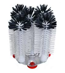 5 BRUSHES WITH ALUMINUM BASE GLASS WASHER