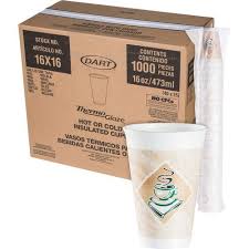 16X16G / 16 OZ DART CAFE G FOA M CUP (40/25/1,000)