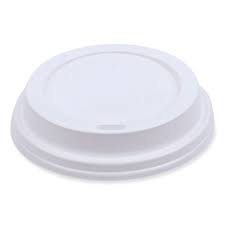 HOT CUP LID / WHITE / FITS 10- 20 OZ BOARDWALK HOT CUP (20/50