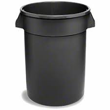 TUFF CAN RECEPTACLE; 44 GALLON , BLACK