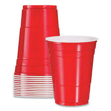 16 OZ RED PLASTIC COLD CUP (20/50/1,000)