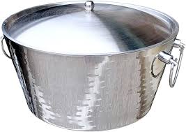LARGE INSULATED STAINLESS STEEL ICE BUCKET