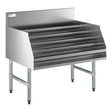 36" FIVE TIER STAINLESS  STEEL LIQUOR DISPLAY RACK (EA)