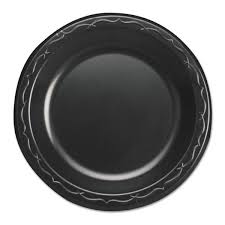 GENPAK ELITE 6" BLACK PLATE LAMINATED FOAM | 1000/CS 10
