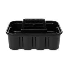 RUBBERMAID DELUXE JANITORIAL CLEANING CADDY / BLACK (EACH)