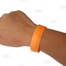 NEON ORANGE NUMBERED WRISTBANDS - BOX OF 500