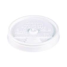 8UL / SIP THRU LIDS, FITS 6-10OZ CUPS, WHITE