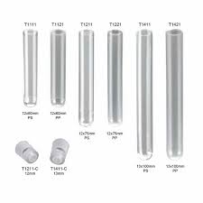 TEST TUBES / CLEAR / 100 PER BAG (10/CS)