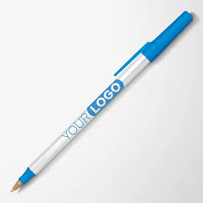 BIC PEN WITH LOGO / ROUND STICK / 2-COLOR LOGO / BLUE