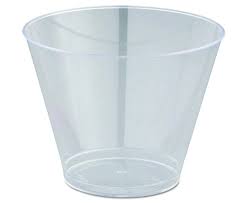 9 OZ CLEAR HARD PLASTIC TUMBLER (500/CS)