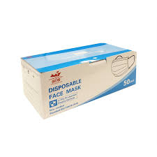 3 PLY DISPOSABLE PROTECTIVE FACE MASK (50/BOX)