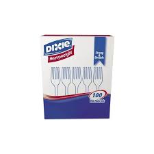 DIXIE / PLASTIC CUTLERY, HEAVYWEIGHT TEASPOON, CRYSTAL
