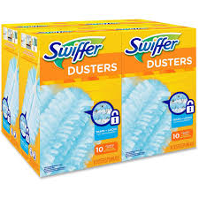 SWIFFER REFILL DUSTERS, DUST LOCK FIBER, LIGHT BLUE,