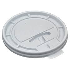 FLAT HOT CUP LID / WHITE (10/1 00/1,000)